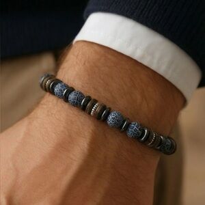 Blue Beaded Bracelet